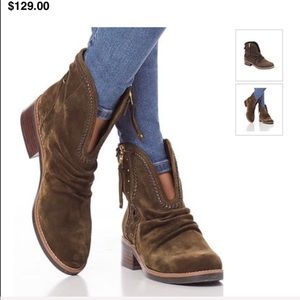 Latigo cressa leather upper boots boho western